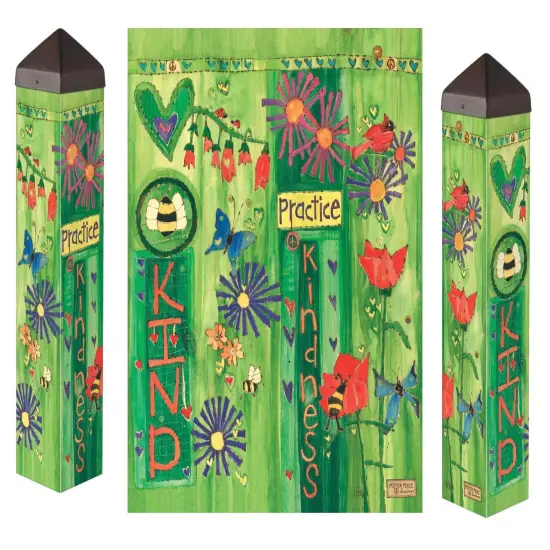 Bee Kind Art Pole 20 Inches Tall {1}