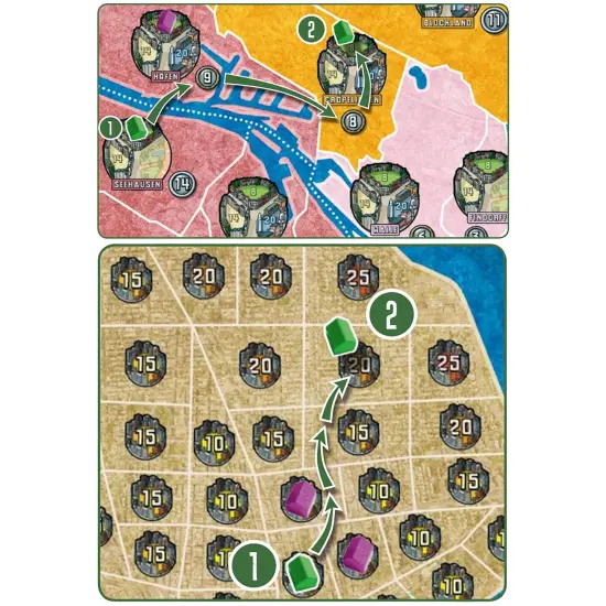 Rio Grande Games: Power Grid Bremen/Manhattan -Strategy Board Game, Electric Power Companies Competition, Economic Development, Ages 14+, 2-6 Players {7}