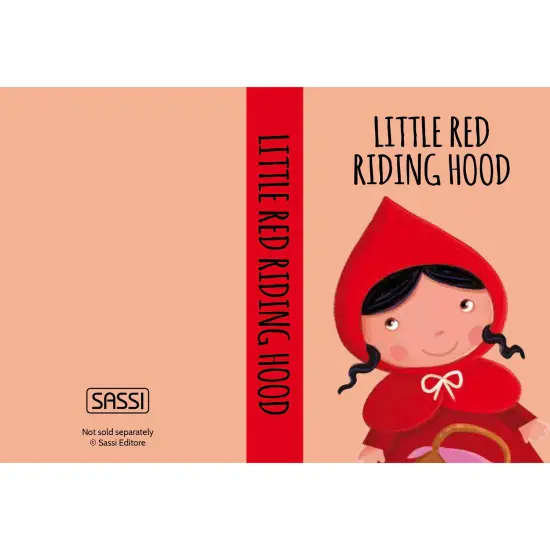 Sassi: My First Library - Fairy Tales - 8 Cardboard Mini-Book Set, Learn By Reading & Playing, Illustrated Story Books, Portable Box, Kid-Toddlers 2+ {6}