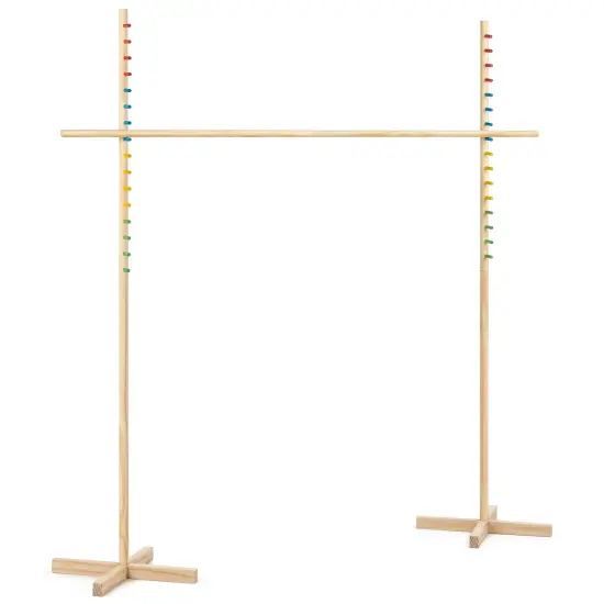 Grasshopper Games: Limbo - Classic Game, Wood Set, Test Flexibility & Balance, In-Outdoor Play, Travel Bag, Party & Backyard Activity, Family Age 3+ {1}