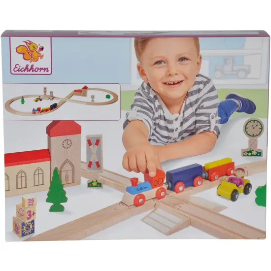 Eichhorn Train Wooden Figure of Eight Railway {3}