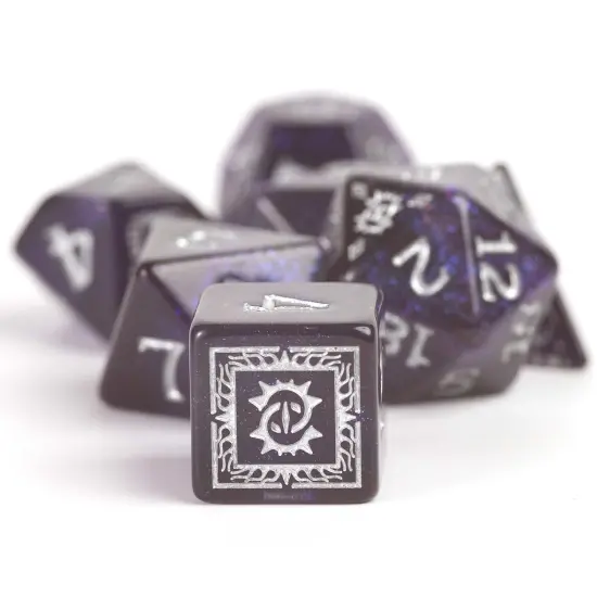 Dungeons & Dragons: D&D Adventure Dice: Warlock - Purple - 16pc RPG Set, Class Symbols, Roleplaying Game Accessory, Sirius Dice, Officially Licensed {7}