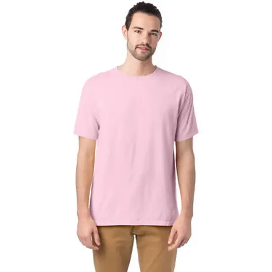 Gildan&reg; DryBlend Moisture Crewneck Short Sleeve Wicking T-Shirt Light Pink {1}