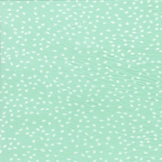 Tropical Leaf Geo Brushed DTY Knit Fabric Soft Stretch 58/59" Wide MINT {1}