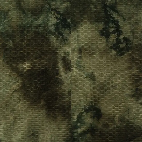 1 Yard Polyester Spandex Honeycomb Knit Real Tie Dye Fabric 58/60" Width NAVY {2}