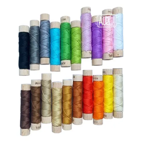 Aurifil Puppy Portraits Thread Set by Kerry Goulder | (20 Aurifloss Cotton Small Spools) {3}