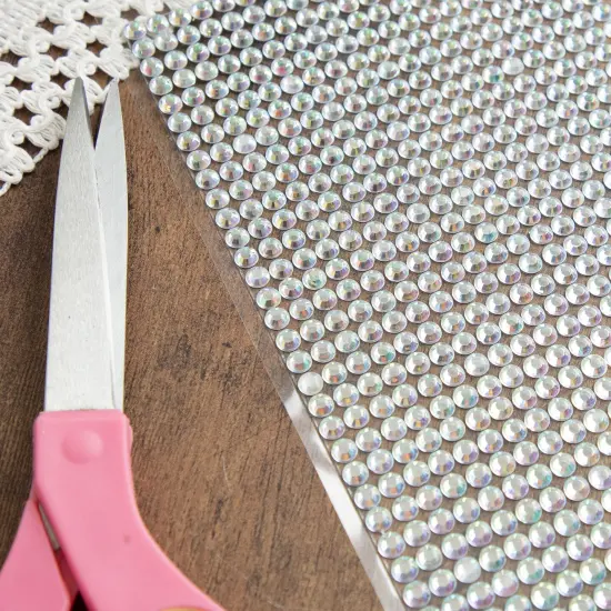 Craft Perfect Gem 10"X10" Gem Sheet 6MM-Iridescent {7}