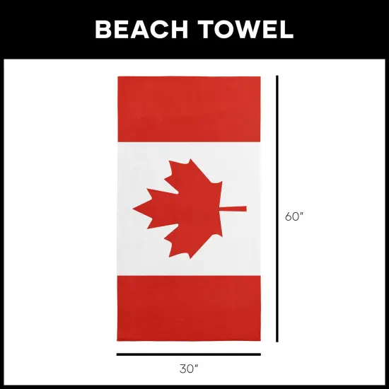 Country Flag Beach Towel Canada {6}