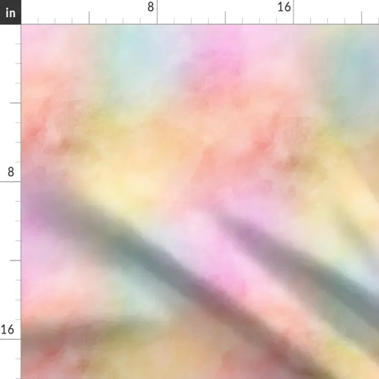 Various Fabrics by the Yard or Fat Quarter Pastel Rainbow Watercolor Pattern Kawaii Texture Girly Soft Spring Painted Watercolour Summer Custom Printed Fabric by Spoonflower {2}