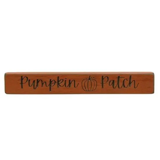 Pumpkin Patch Wooden Block Sign for Fall Decor and Tabletop Display {1}