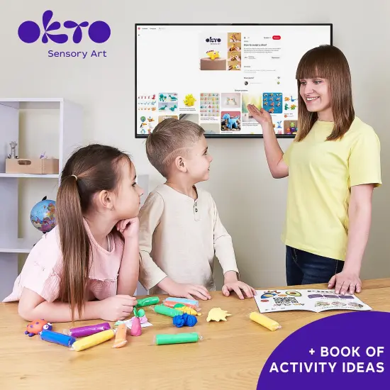 OKTO Color Dough Classpack &ndash; 96 Packs in 8 Colors (School Supplies) {5}