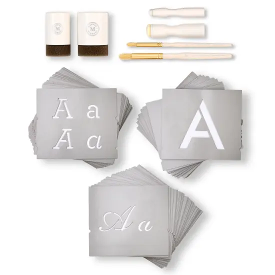 Martha Stewart&trade; Classic Alphabet Stencil Kit - 150 pc. - 68515 {1}