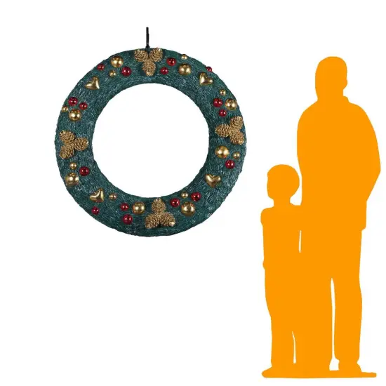 Christmas Wreath Statue {2}