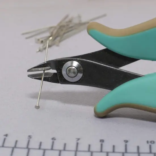 The Beadsmith Vintaj Semi-Flush Cutter &ndash; 5-Inches (127mm), Ergonomic Handle &ndash; Make Clean, Flush & Precise Cuts &ndash; Jewelry Making Tool for Creating Earrings, Bracelets & Necklaces {4}