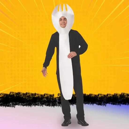 Funny Spork Adult Costume Hilarious Kitchen Utensil Tunic Outfit {4}
