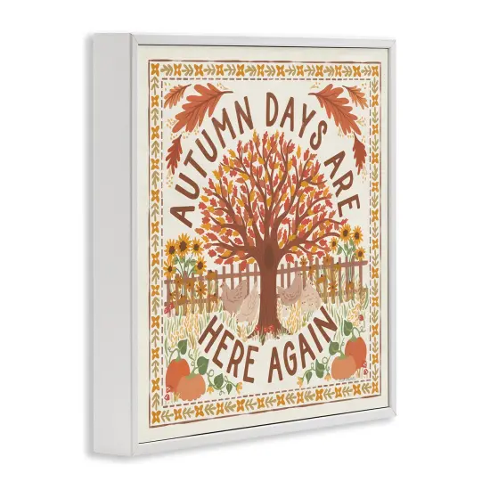 Autumn Days Here Again Framed Giclee Art Black {9}