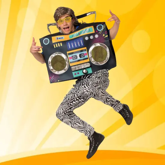 Funny Boombox Adult Costume Retro Foam Stereo Party Tunic {3}