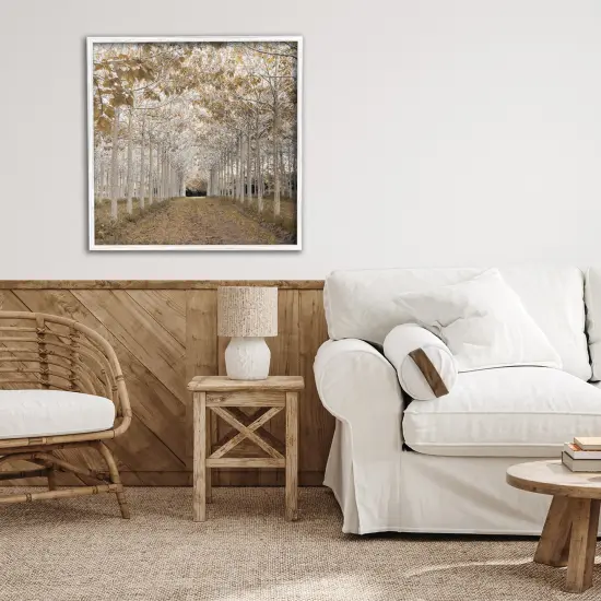 White Gold Birch Grove Framed Giclee Art {2}