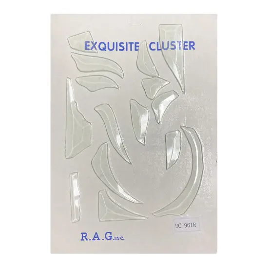 9" x 10-1/8" Exquisite Clear Glass Bevel Cluster EC961R {3}
