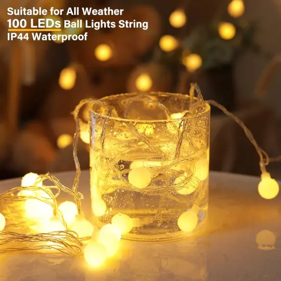 33 Feet 100 Led Fairy Lights Christmas String Lights {5}