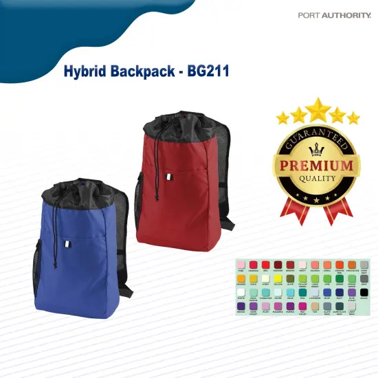 Port Authority&reg; Hybrid Backpack Royal/Black {2}