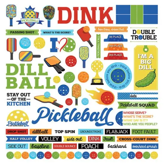 PhotoPlay Pickleball Element Sticker {1}