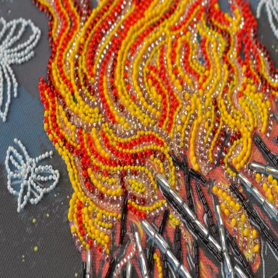 Bead Embroidery Kit - Dancing around the campfire {5}