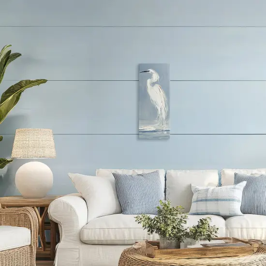 Stupell Industries Calm Egret Facing Left Canvas By Sally Swatland {2}