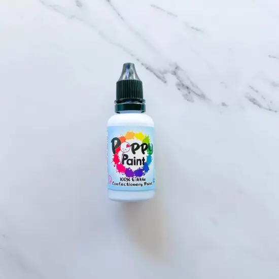 Poppy Paint White Edible Cake Paint for Chocolate Cookies and Fondant {2}
