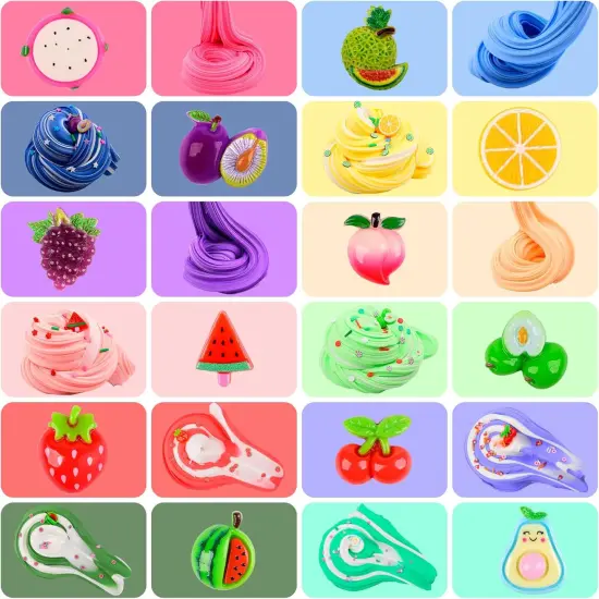 12 Pack Fruit Butter Slime Kits (60ml) {5}