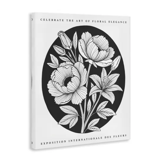 Stupell Industries Vintage Flowers Vignette Canvas By Lettered and Lined {3}