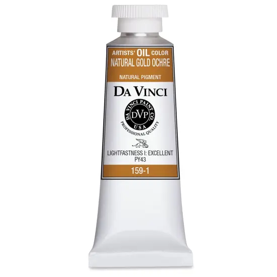 Da Vinci Artists' Oil Color - Natural Gold Ochre, 37 ml Tube {1}
