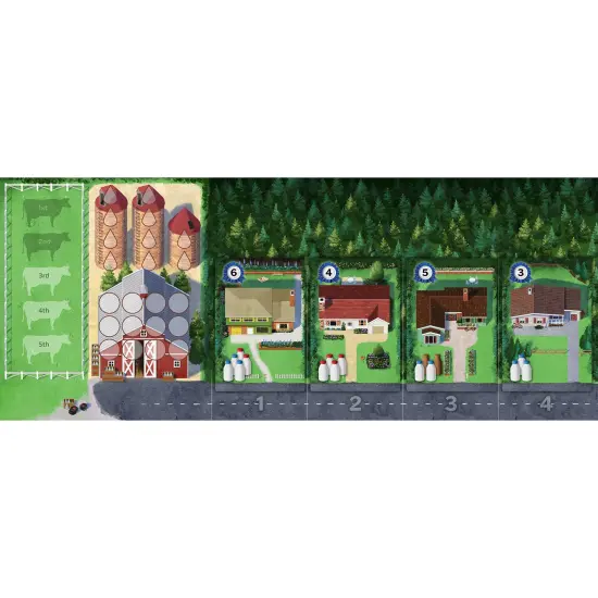 Dice Hate Me Games: Milkman - Set Collection Dice Game, Pick-Up & Deliver Strategy Game, Cow Dairy Farm Theme, Family Ages 10+, 2-4 Players, 30+ Min {5}