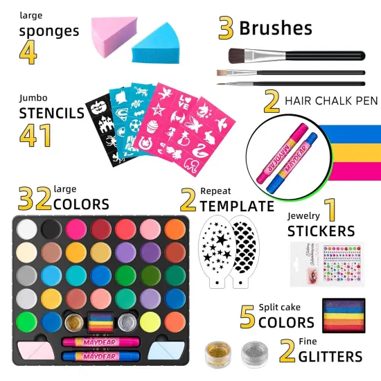 Face Painting Kit(	32 Colors) {2}