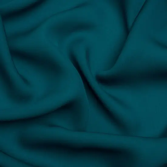 1 Yard Deep Teal Silk Double Georgette Fabric Lightweight Flowing Premium 44 Inch Width {1}