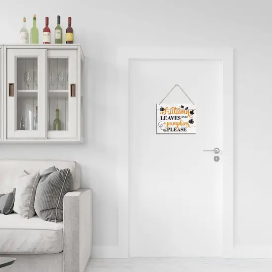 Autumn Leaves & Pumpkins Please Sign(Fall Sign 06) {6}