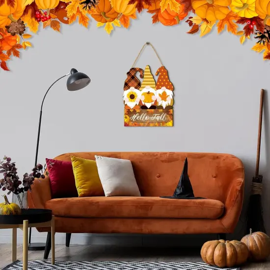 Autumn Welcome Door Sign Hello Fall Decor(Multicolor) {5}