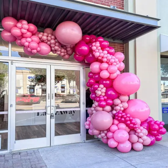 Hot Pink Latex Party Balloons (A10 - Hot Pink) {3}
