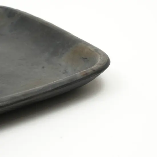 Handcrafted Longpi Pottery Square Shape Plate - 9.5" X 9.5" {6}