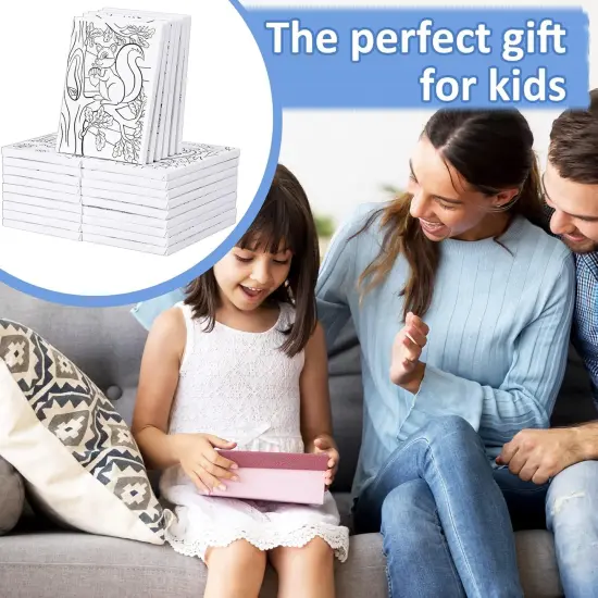 5x7Inch - 24 Pcs Pre Drawn Canvas for Painting for Kids Adults {5}