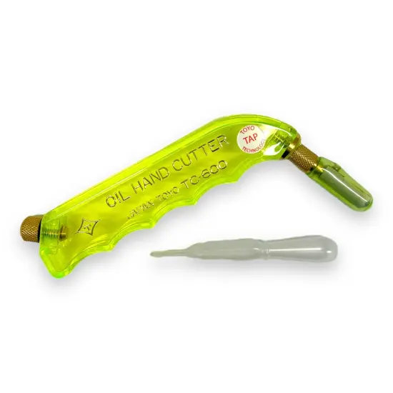 [TC-600PRV] TOYO&trade; Pistol Grip Supercutter&reg; with Tap Wheel Technology - PATTERN BLADE Yellow neon {1}