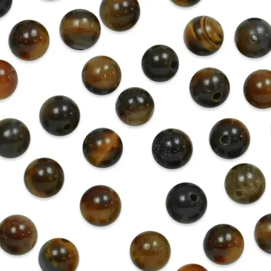 6 Packs of Round Tigereye Beads - 6mm - 8" Strand {1}