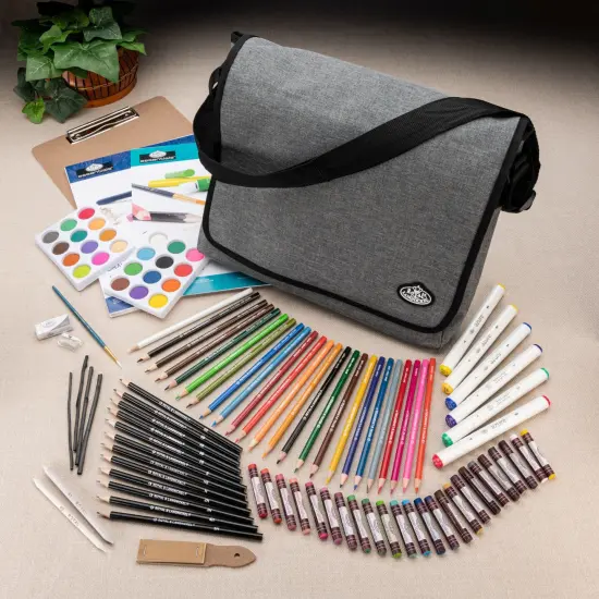 FA-59962 | Sketch & Draw Artist Satchel Art Set 165pc {4}