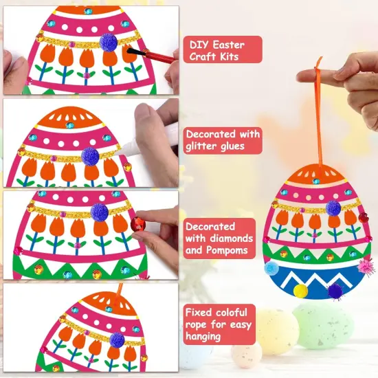 36 Wooden Easter Ornaments Decorations {3}