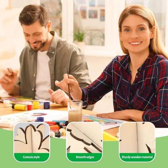 Flower Spring Wood Crafts to Paint for Adults {3}