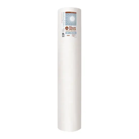 Borden & Riley 35W Sun-glo White Paper Roll {4}