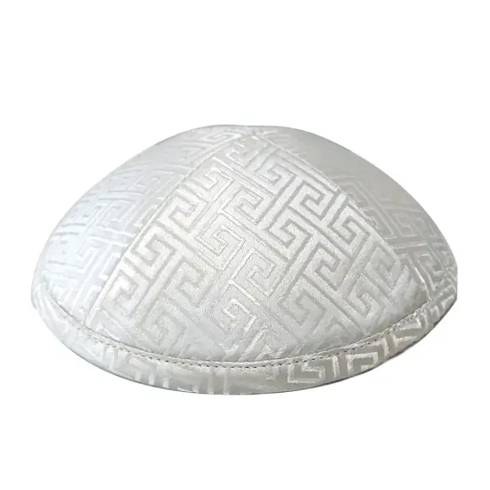 Kippah Cream Deluxe Brocade {1}