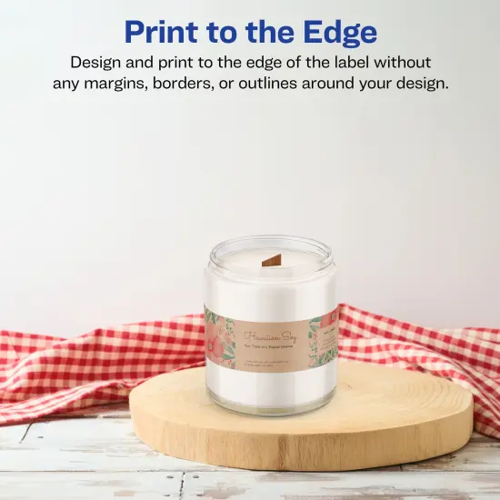 Avery Kraft Brown Rectangle Labels with Sure Feed, 1.75" x 7.75" {3}