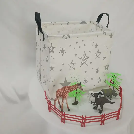 Summer Storage Basket Nursery Laundry Basket Laundry Hamper with Handles,Baby Toys Storage Box and Bins Toys Gift Basket for Boys and Girls {5}