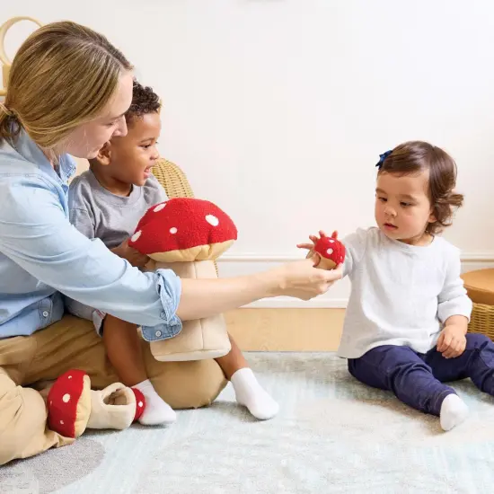 Kaplan Early Learning Company Plush Mushrooms- Set of 4 {5}